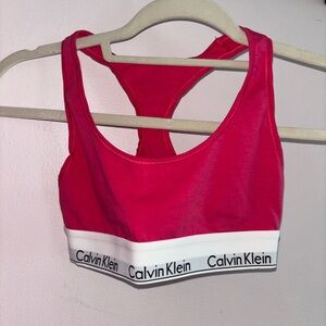 Calvin Klein Vibrant Pink Sports Bra